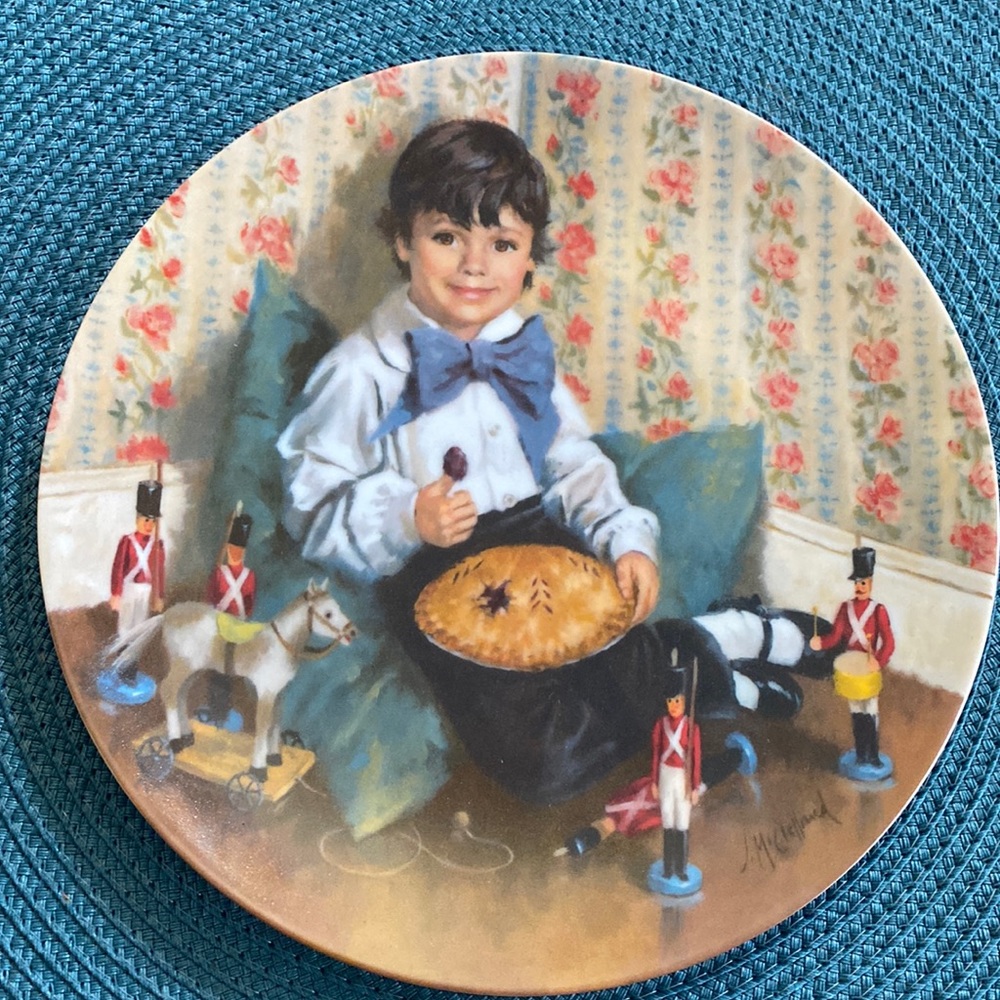 Little Jack Horner collectible plate